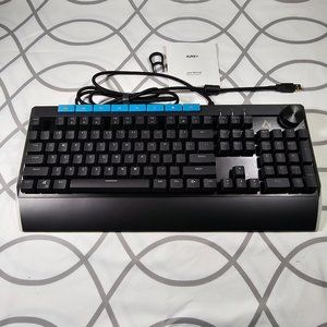 AUKEY KMG17 Mechanical Keyboard Blue Switches 104key with Volume Control Button